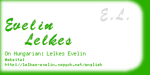 evelin lelkes business card
